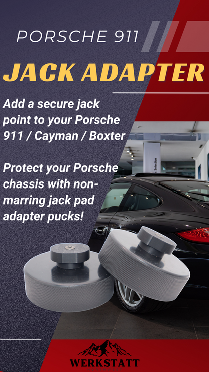 Porsche Jack Lift Adapter Pucks Compatible with: 911, Boxster, Cayman